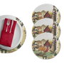 Hermia Set de 4 Salvamanteles Individuales Multicolor